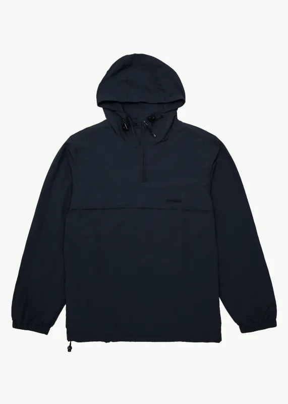 AFENDS Mens System - Water Resistant Spray Anorak Jacket - Deep Sea sold by Afends