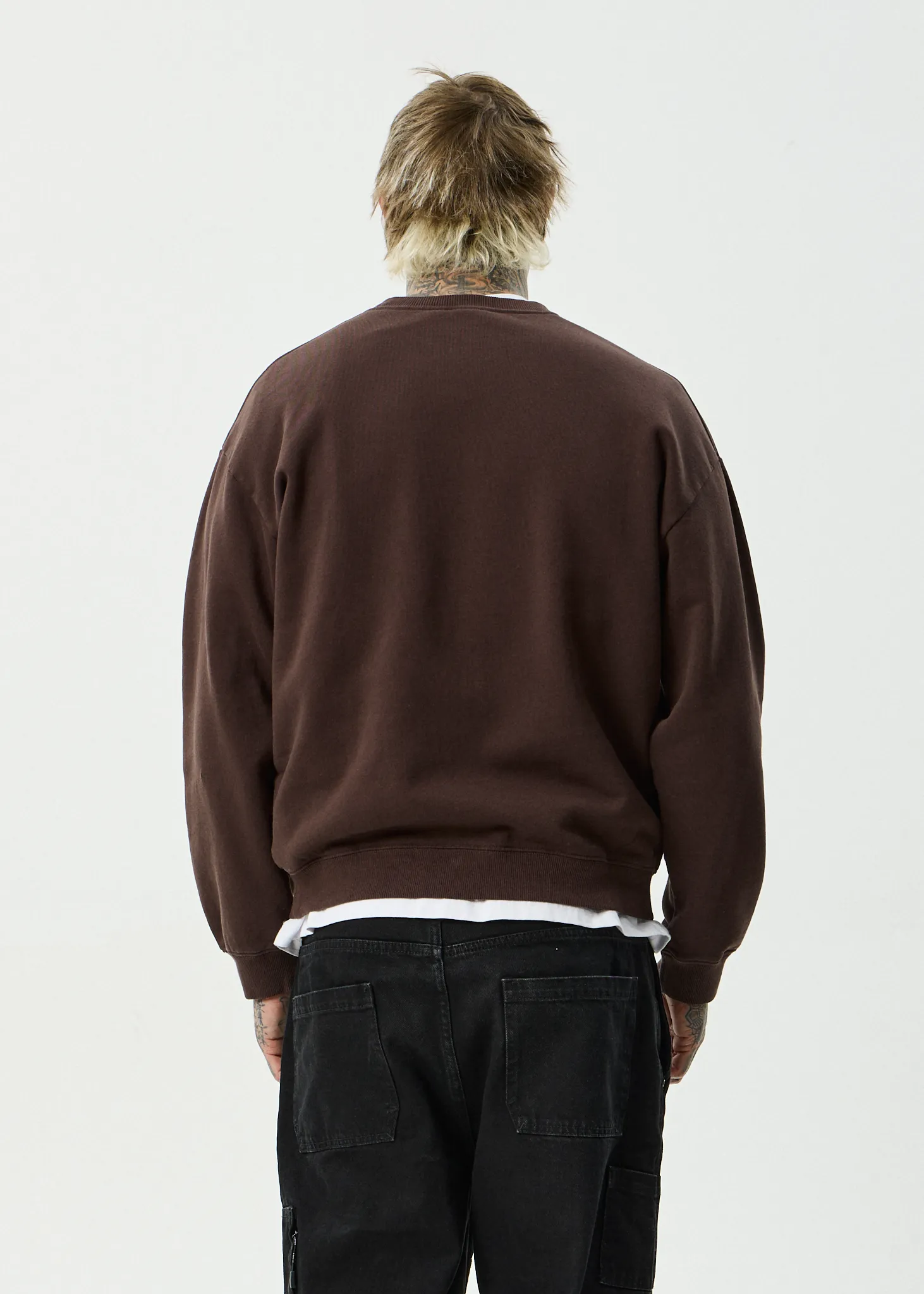 AFENDS Mens Angel Boy - Crew Neck - Washed Coffee sold by Afends product image thumbnail 5