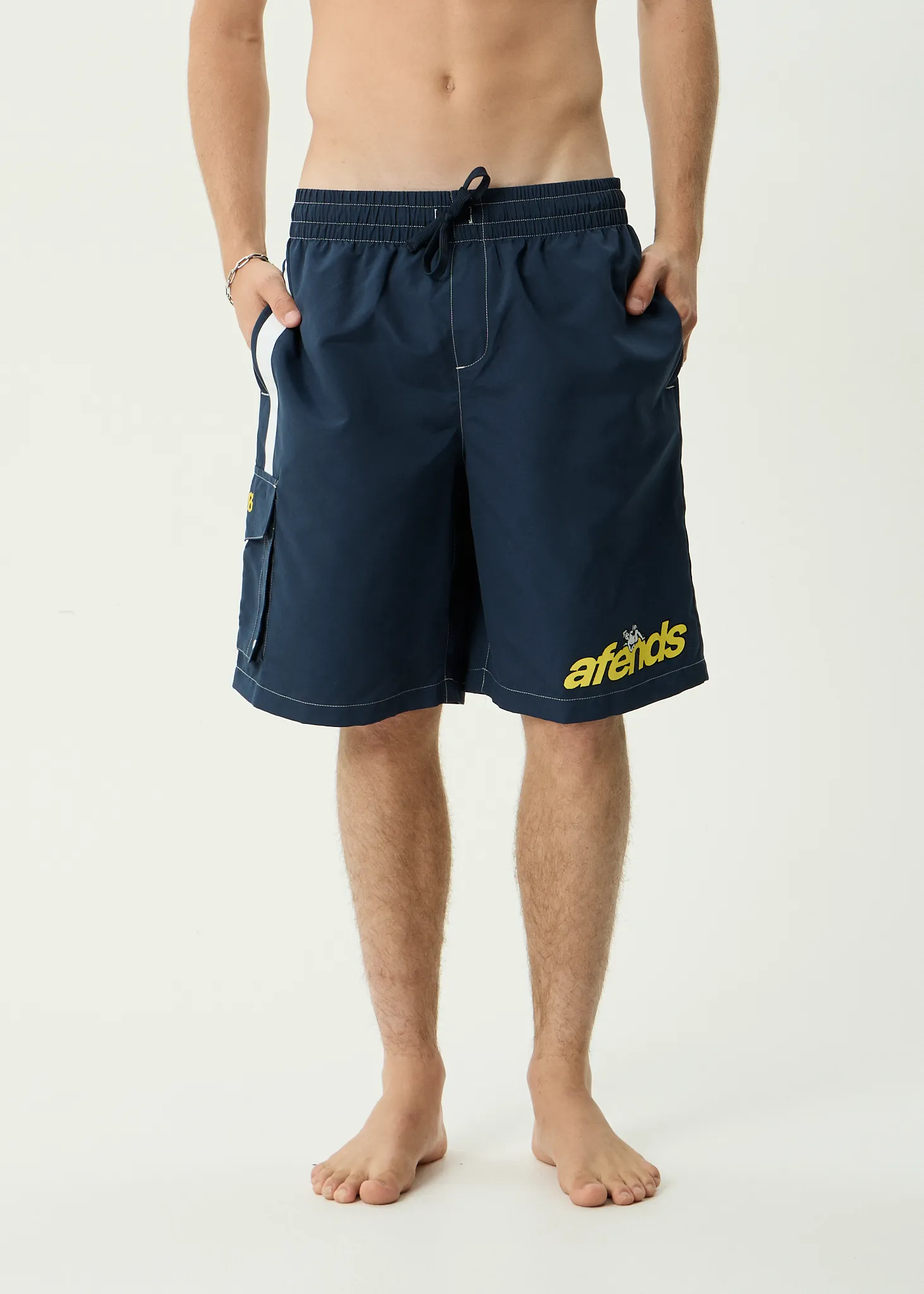 AFENDS Mens Angel Boy - Cargo Swim Short 21" - Deep Sea sold by Afends product image thumbnail 3