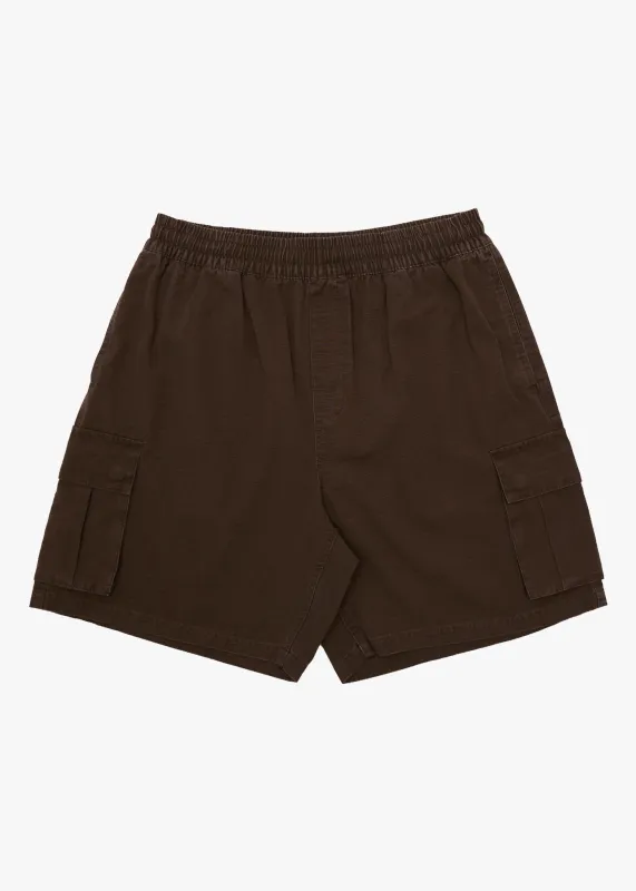 AFENDS Mens Ripped Out 98 - Oversized Cargo Short 20" - Coffee sold by Afends