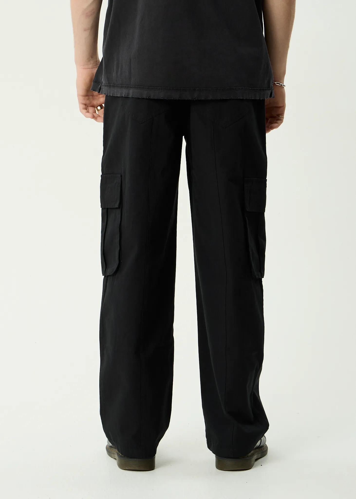 AFENDS Mens Summit - Pleated Cargo Pant - Black sold by Afends product image thumbnail 5