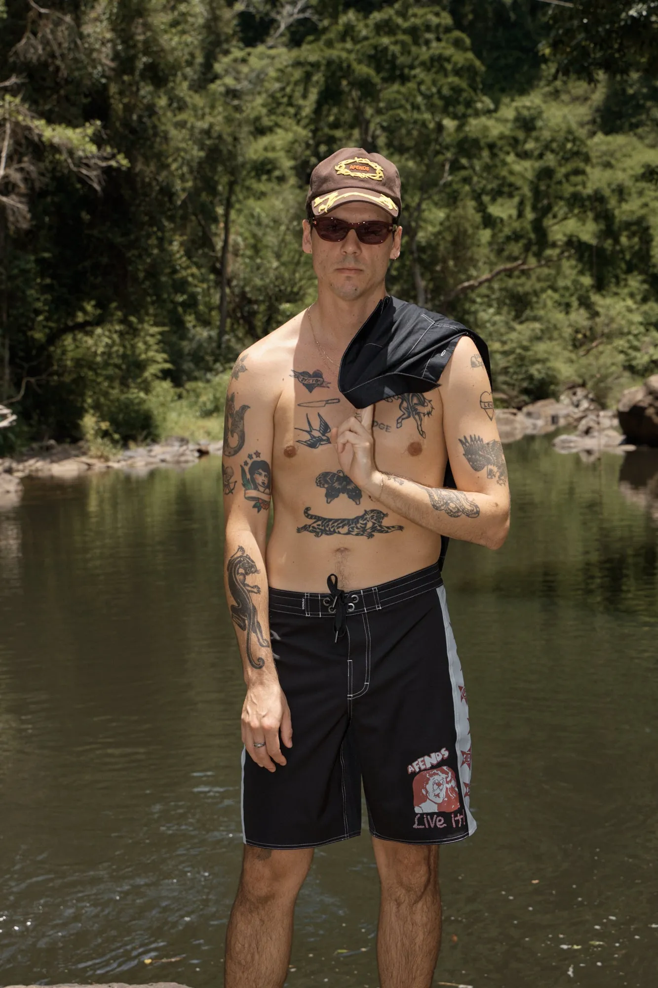 AFENDS Mens Rocked - Five Panel Cap - Coffee sold by Afends product image thumbnail 4