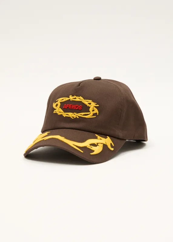 AFENDS Mens Rocked - Five Panel Cap - Coffee sold by Afends