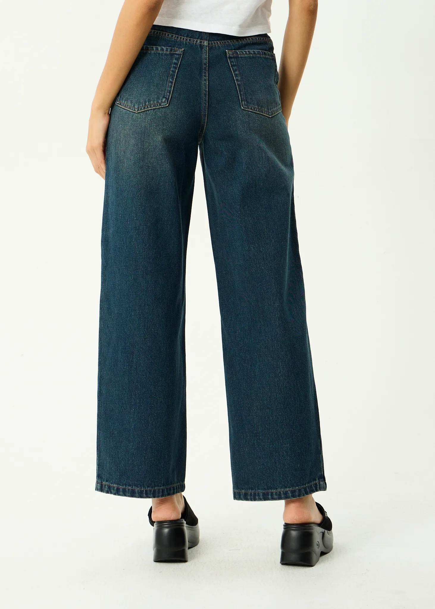 AFENDS Womens Bella - Denim Wide Leg Baggy Jean - Vintage Wash sold by Afends product image thumbnail 5