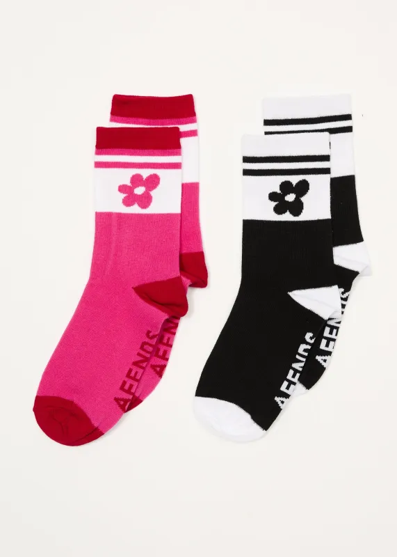 AFENDS Womens Garden Variety - Socks Two Pack - Multi sold by Afends