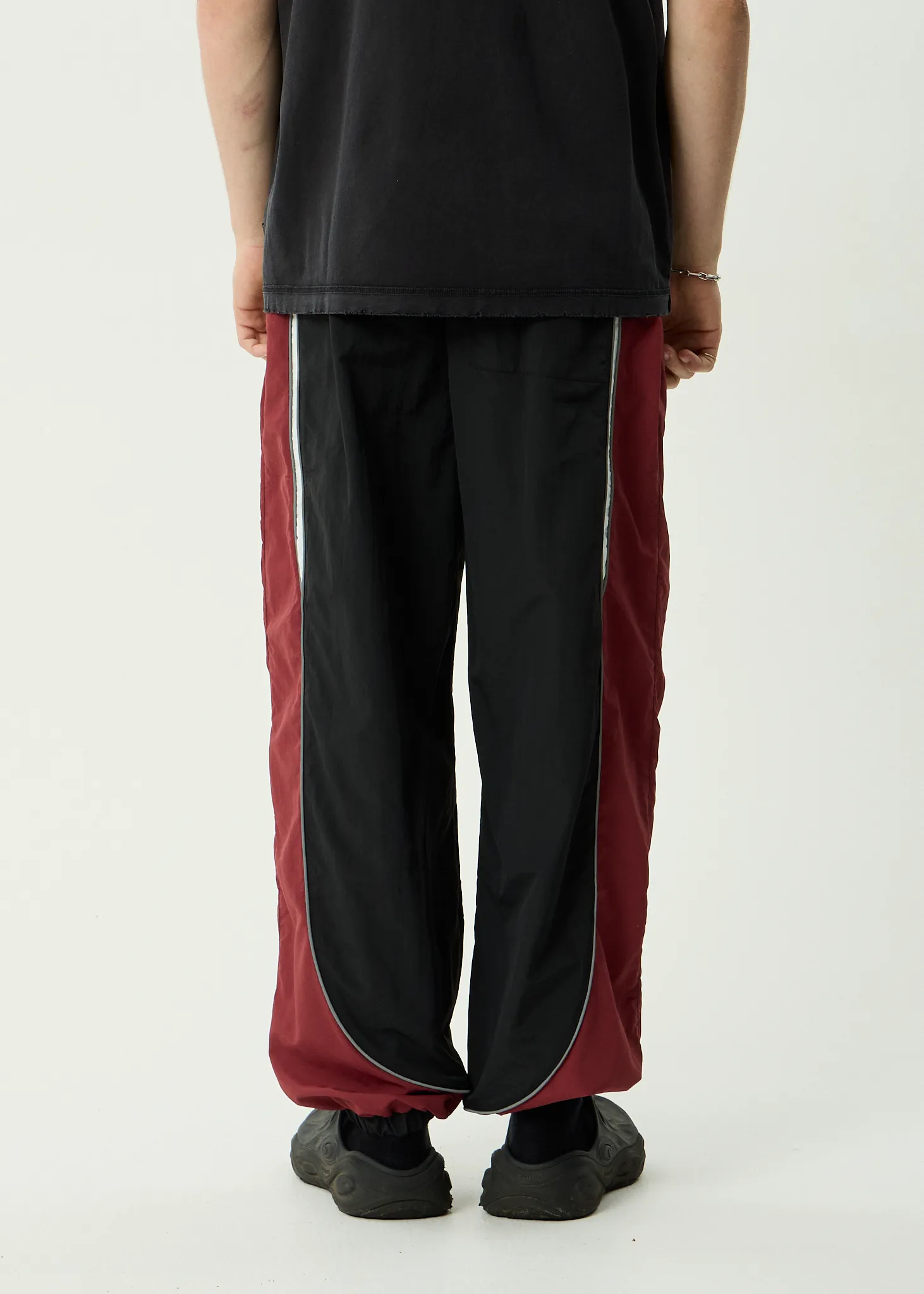 AFENDS Mens Sporting - Panelled Track Pant - Burgundy sold by Afends product image thumbnail 5