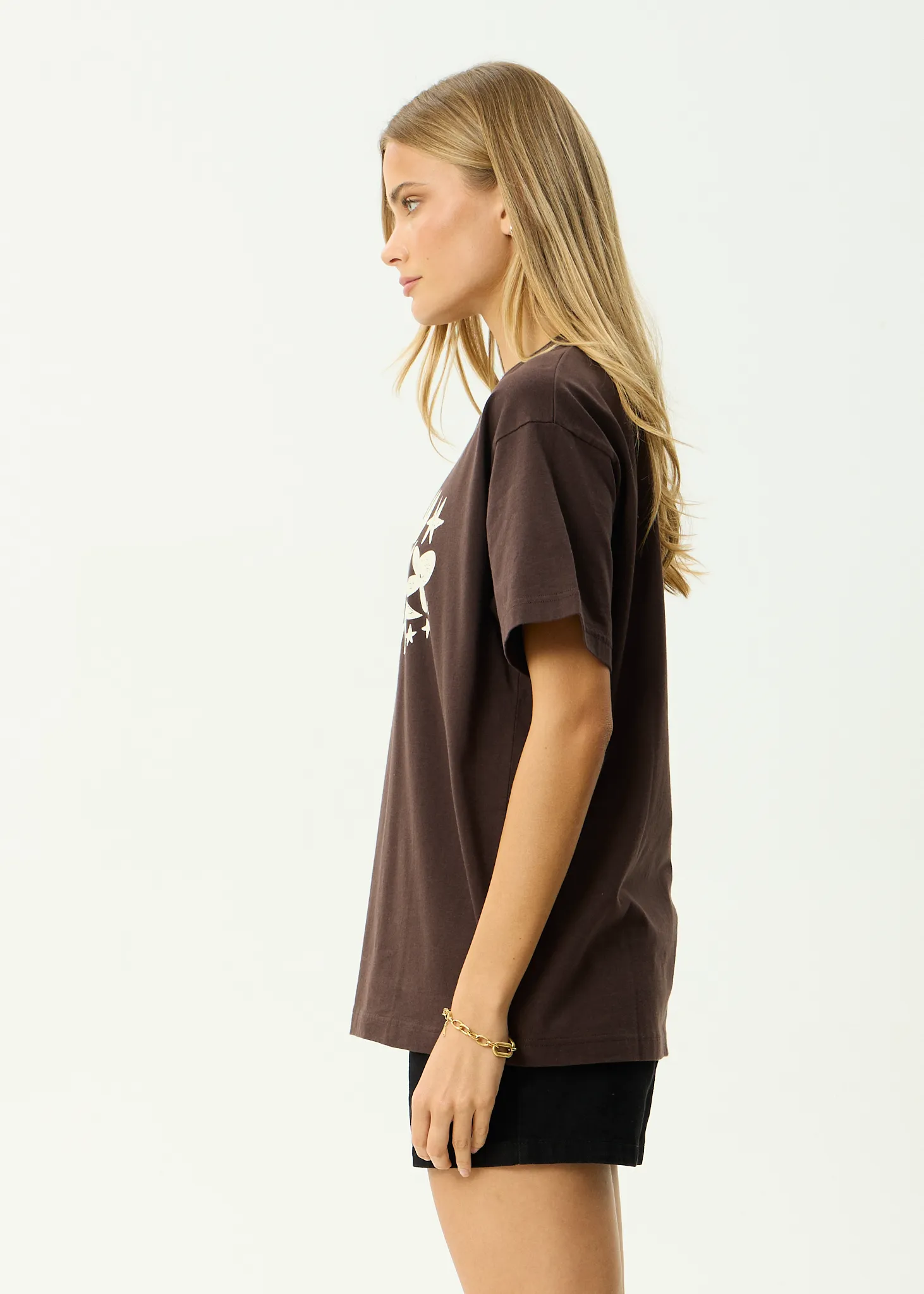 AFENDS Womens Garden Variety - Oversized Tee - Coffee sold by Afends product image thumbnail 4