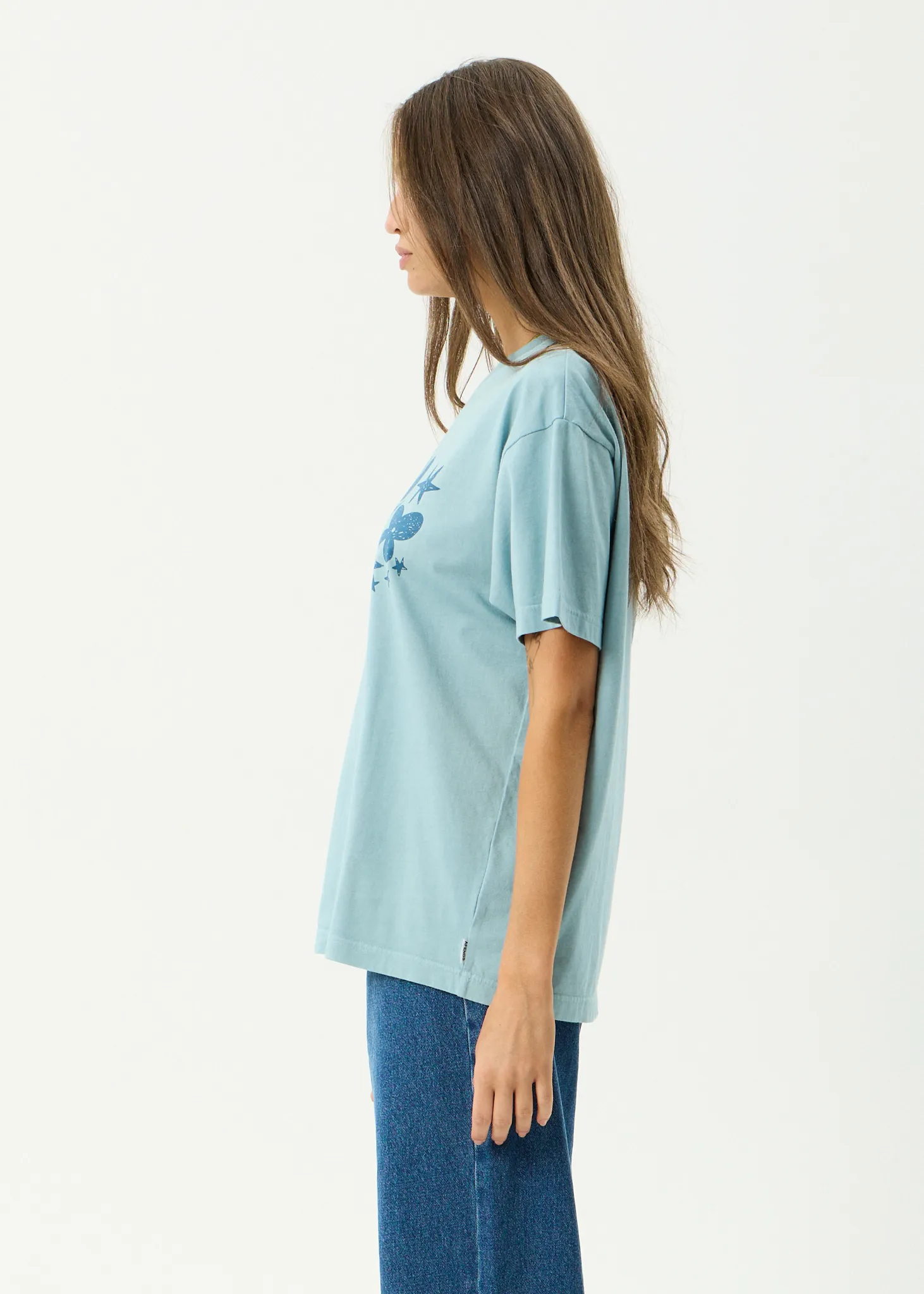 AFENDS Womens Garden Variety - Oversized Tee - Overcast sold by Afends product image thumbnail 4