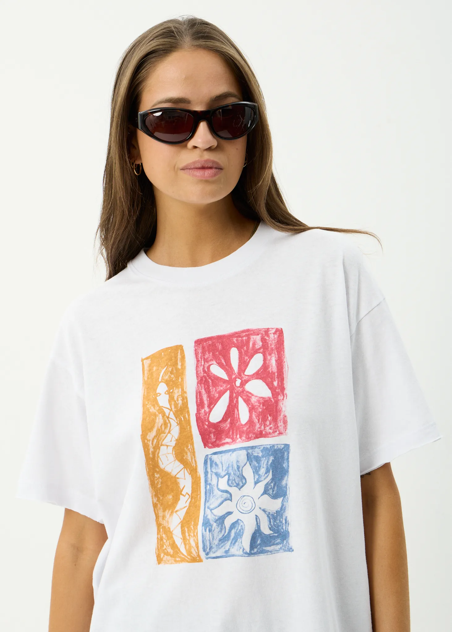 AFENDS Womens Zephyr - Oversized Tee - White sold by Afends product image thumbnail 2