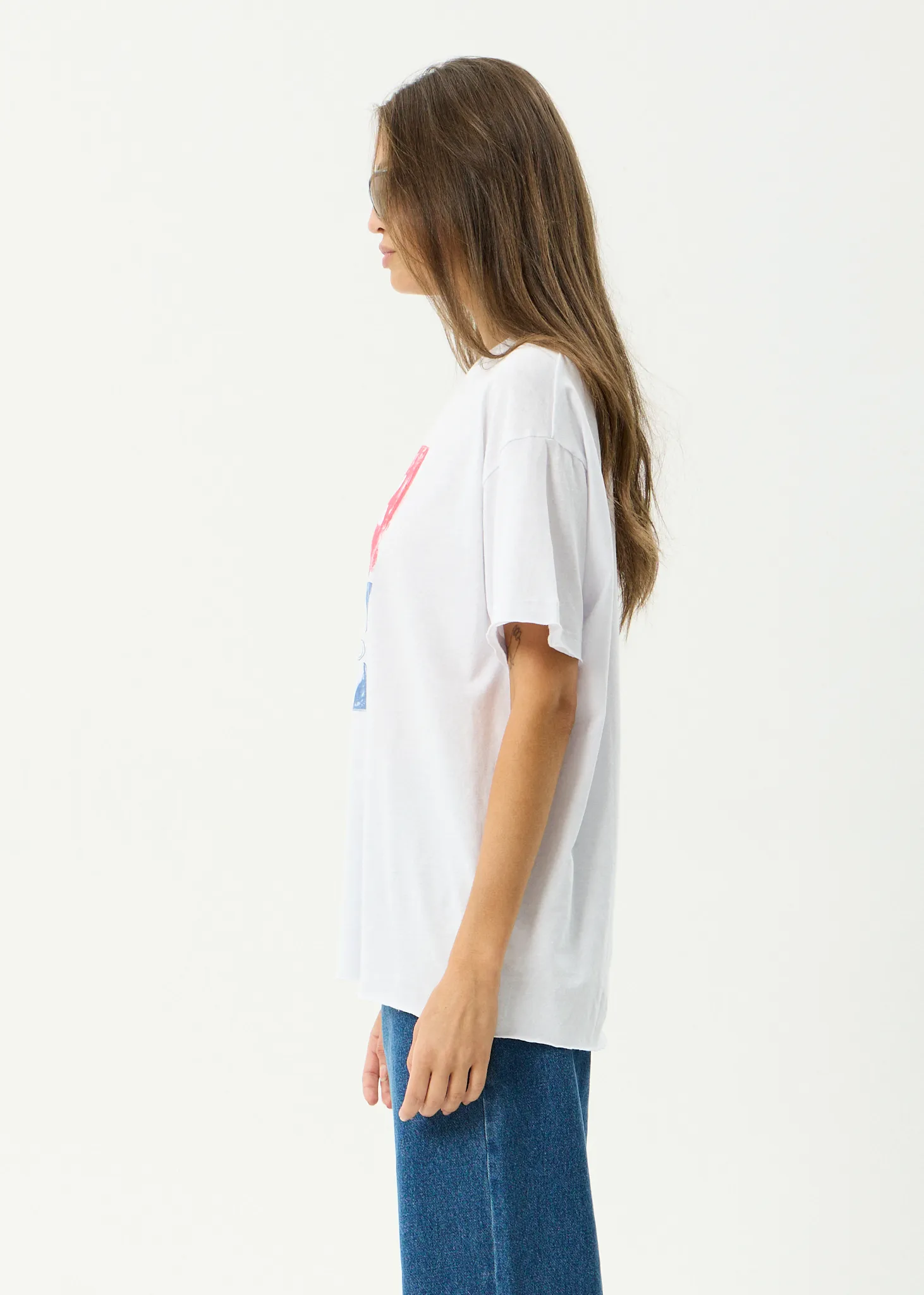 AFENDS Womens Zephyr - Oversized Tee - White sold by Afends product image thumbnail 4