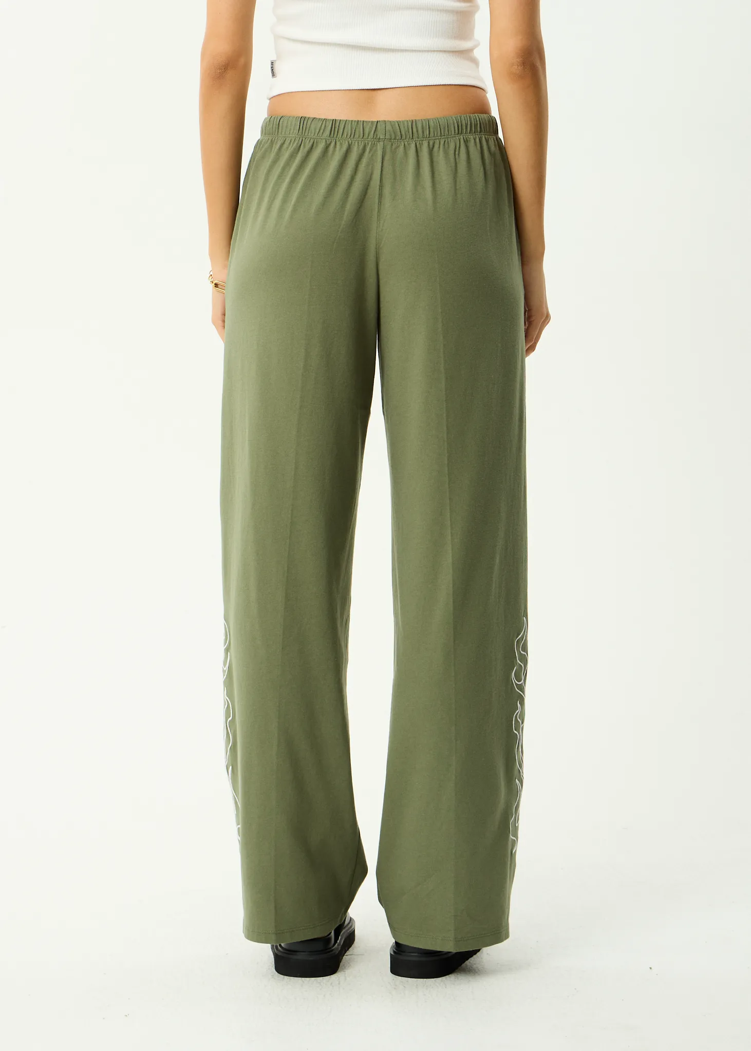 AFENDS Womens Dirts - Jersey Pant - Deep Olive sold by Afends product image thumbnail 5