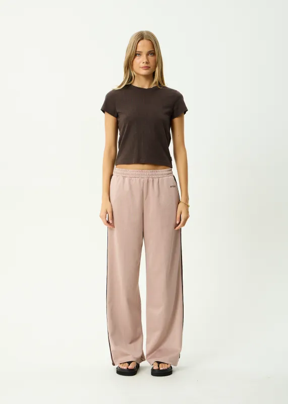 AFENDS Womens Brooklyn - Track Pant - Dusty Pink made by Afends