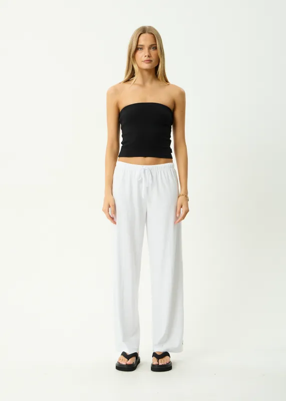 AFENDS Womens Jones - Pant - White sold by Afends