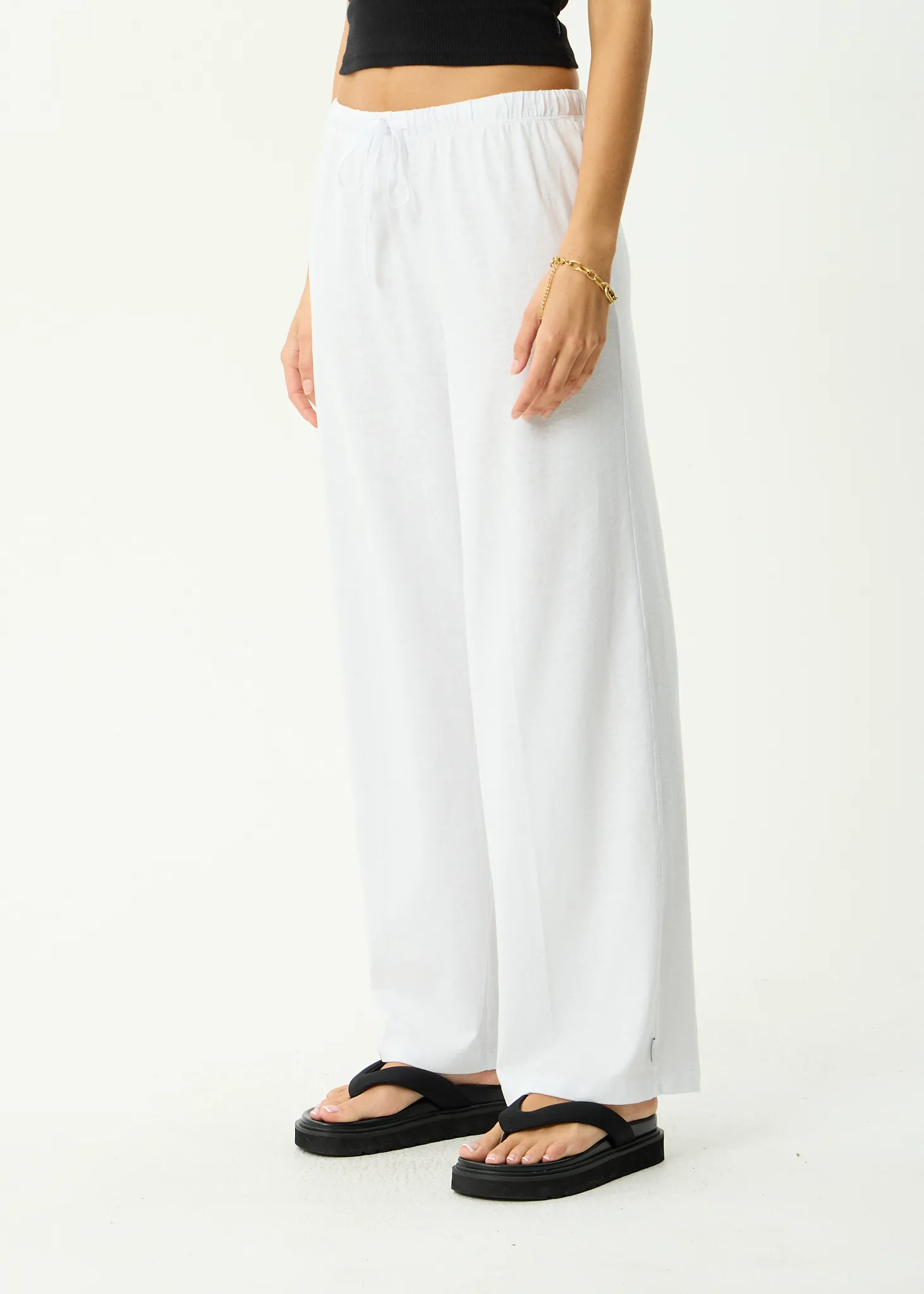 AFENDS Womens Jones - Pant - White sold by Afends product image thumbnail 4