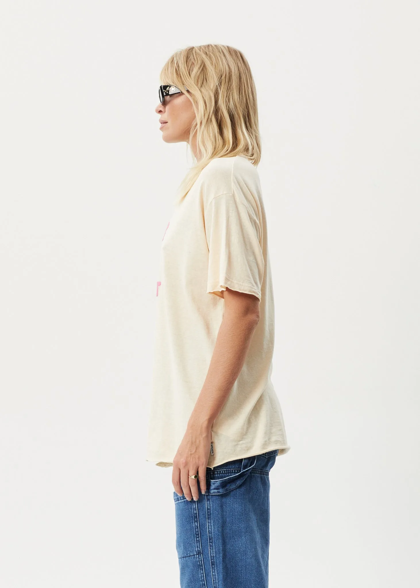AFENDS Womens Planet - Oversized T-Shirt - Sand sold by Afends product image thumbnail 4