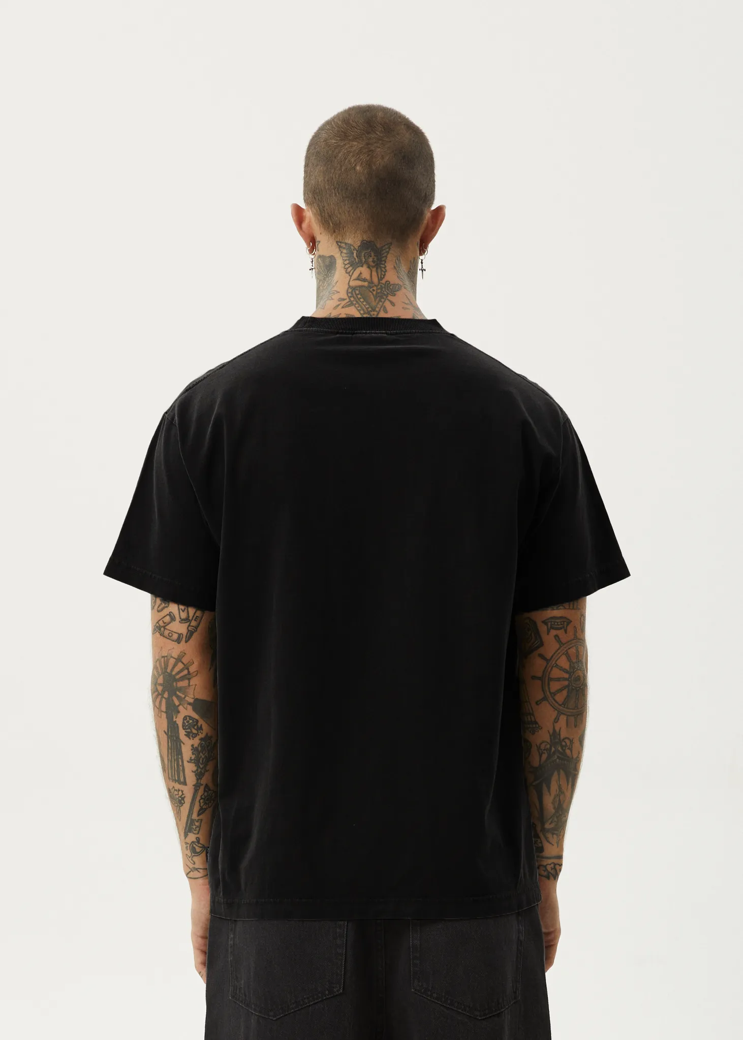 AFENDS Mens Genesis - Heavyweight Boxy Tee - Black sold by Afends product image thumbnail 5