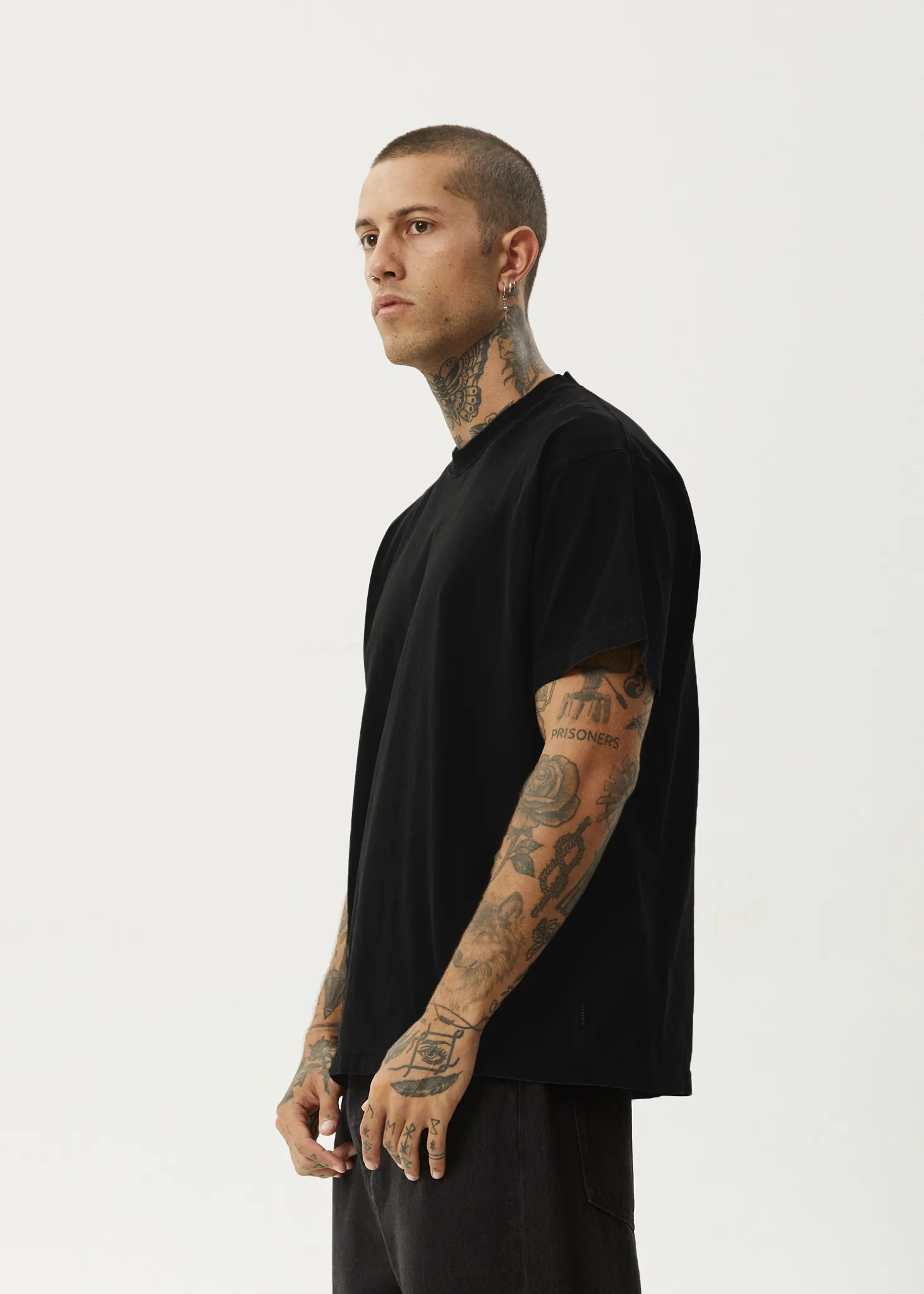 AFENDS Mens Genesis - Heavyweight Boxy Tee - Black sold by Afends product image thumbnail 3