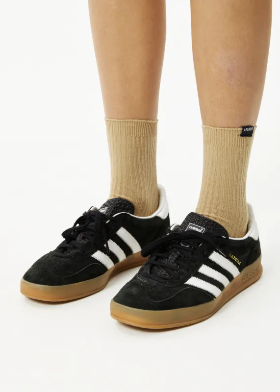 AFENDS Unisex The Essential - Ribbed Crew Socks - Tan sold by Afends