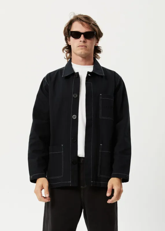 AFENDS Mens Diggers - Carpenter Jacket - Black sold by Afends