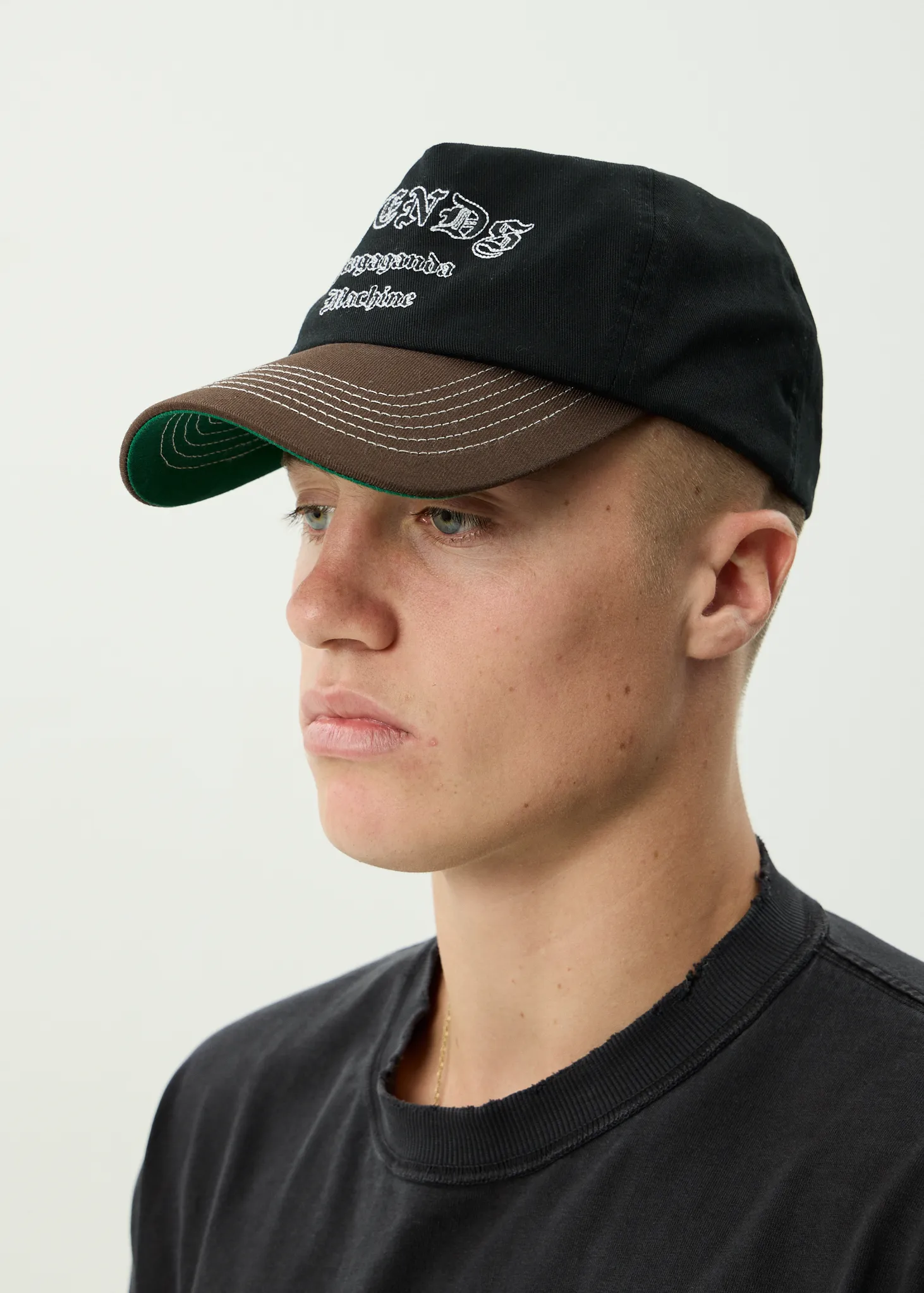 AFENDS Mens Machine - Five Panel Cap - Coffee sold by Afends product image thumbnail 5