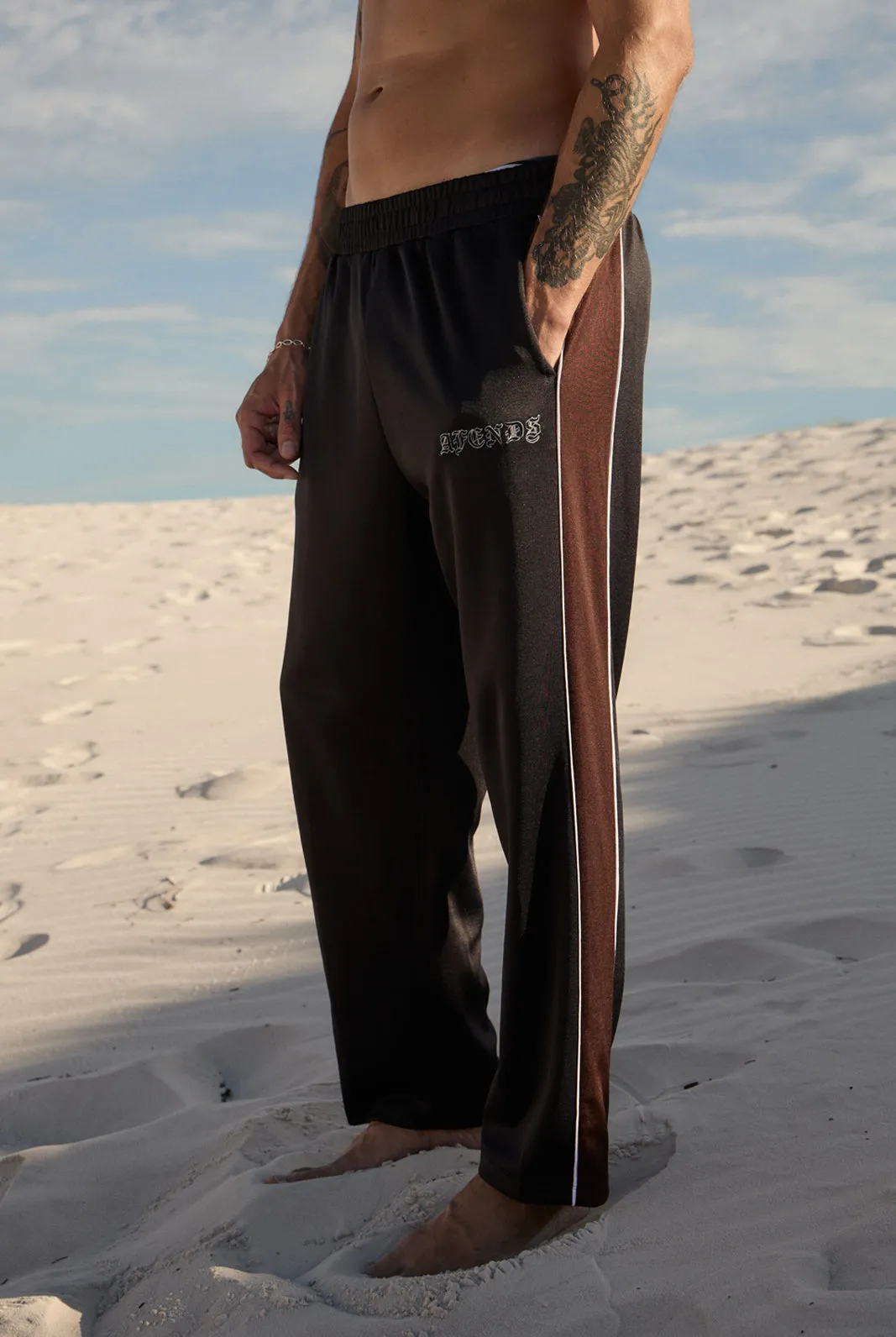 AFENDS Mens Machine - Track Pant - Black sold by Afends product image thumbnail 2
