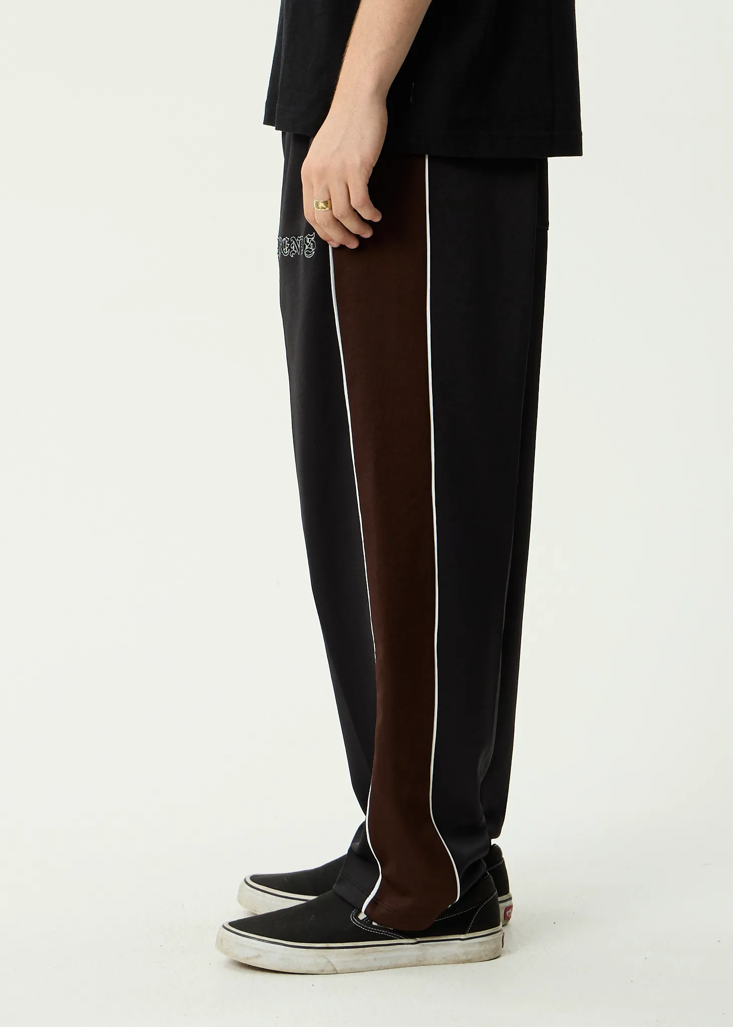 AFENDS Mens Machine - Track Pant - Black sold by Afends product image thumbnail 5