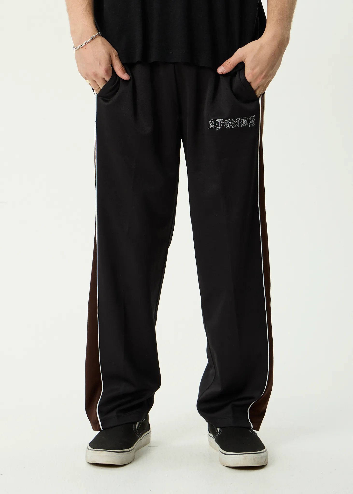 AFENDS Mens Machine - Track Pant - Black sold by Afends product image thumbnail 3