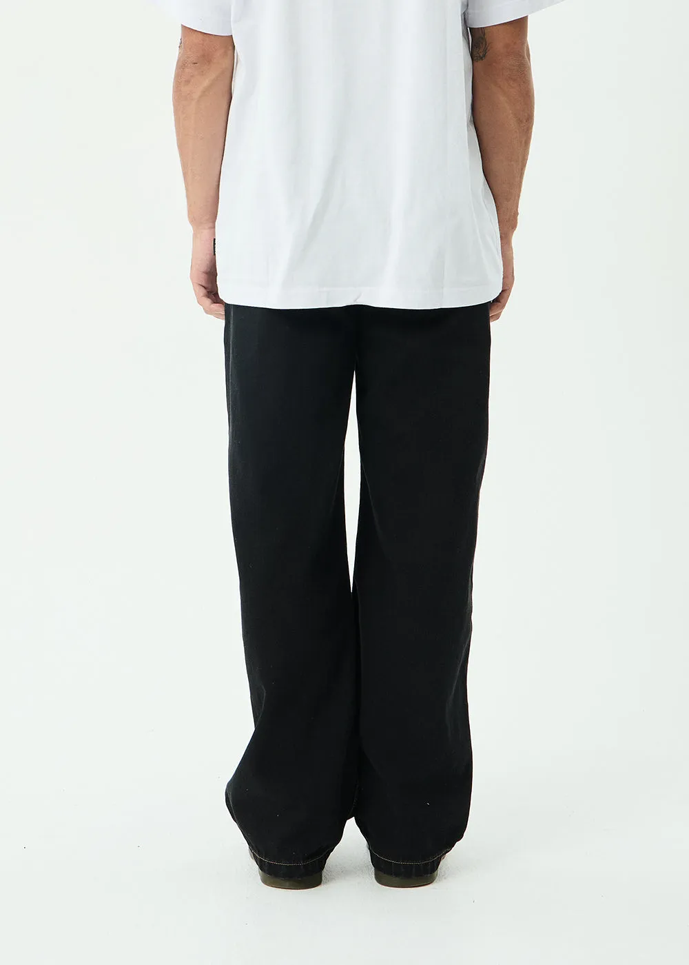 AFENDS Mens Pablo - Denim Baggy Jean - Washed Black sold by Afends product image thumbnail 5