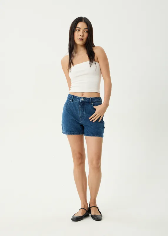 AFENDS Womens Seventy Threes - Denim Short - Authentic Blue made by Afends