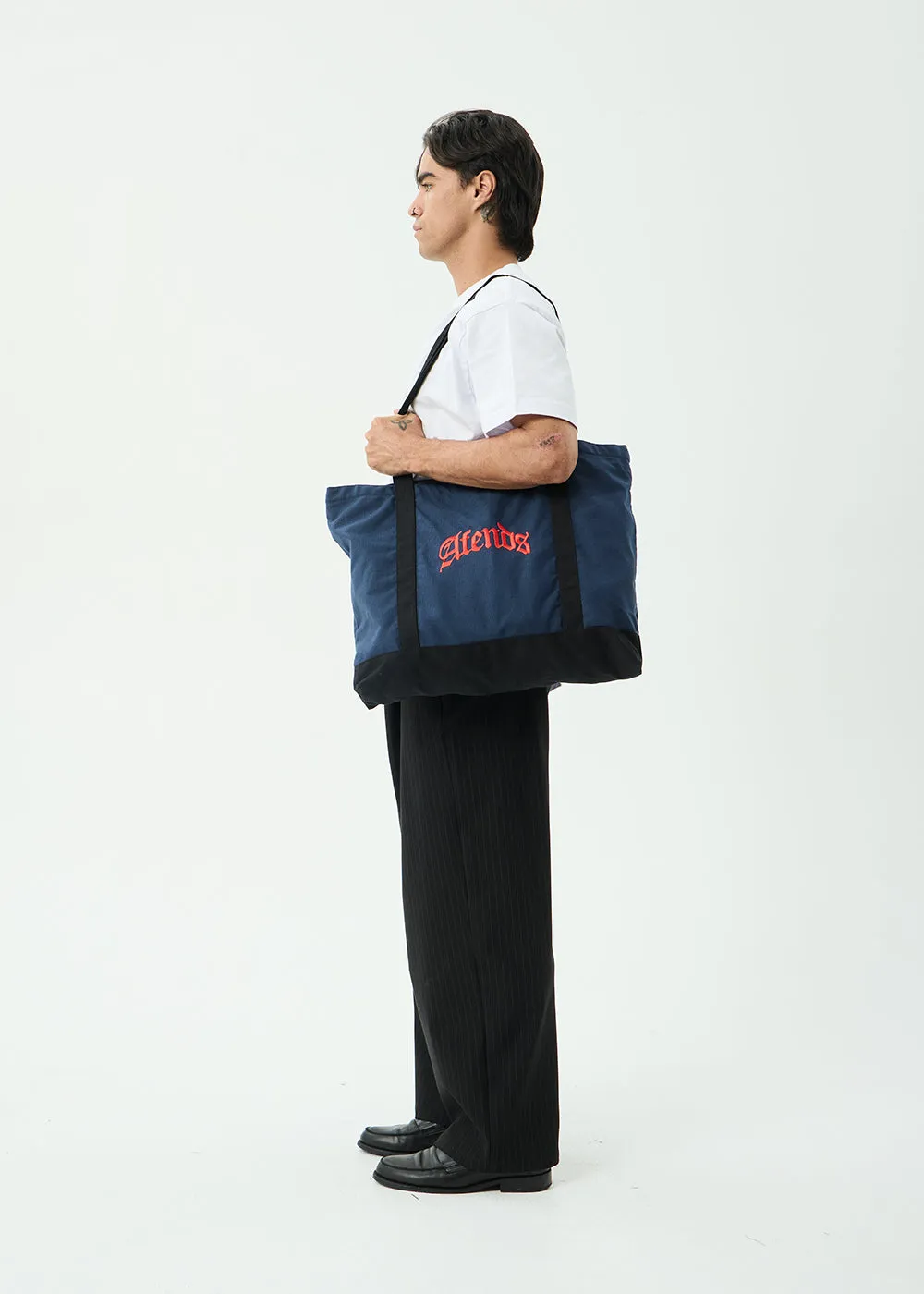AFENDS Mens Hq - Tote Bag - Navy sold by Afends product image thumbnail 5