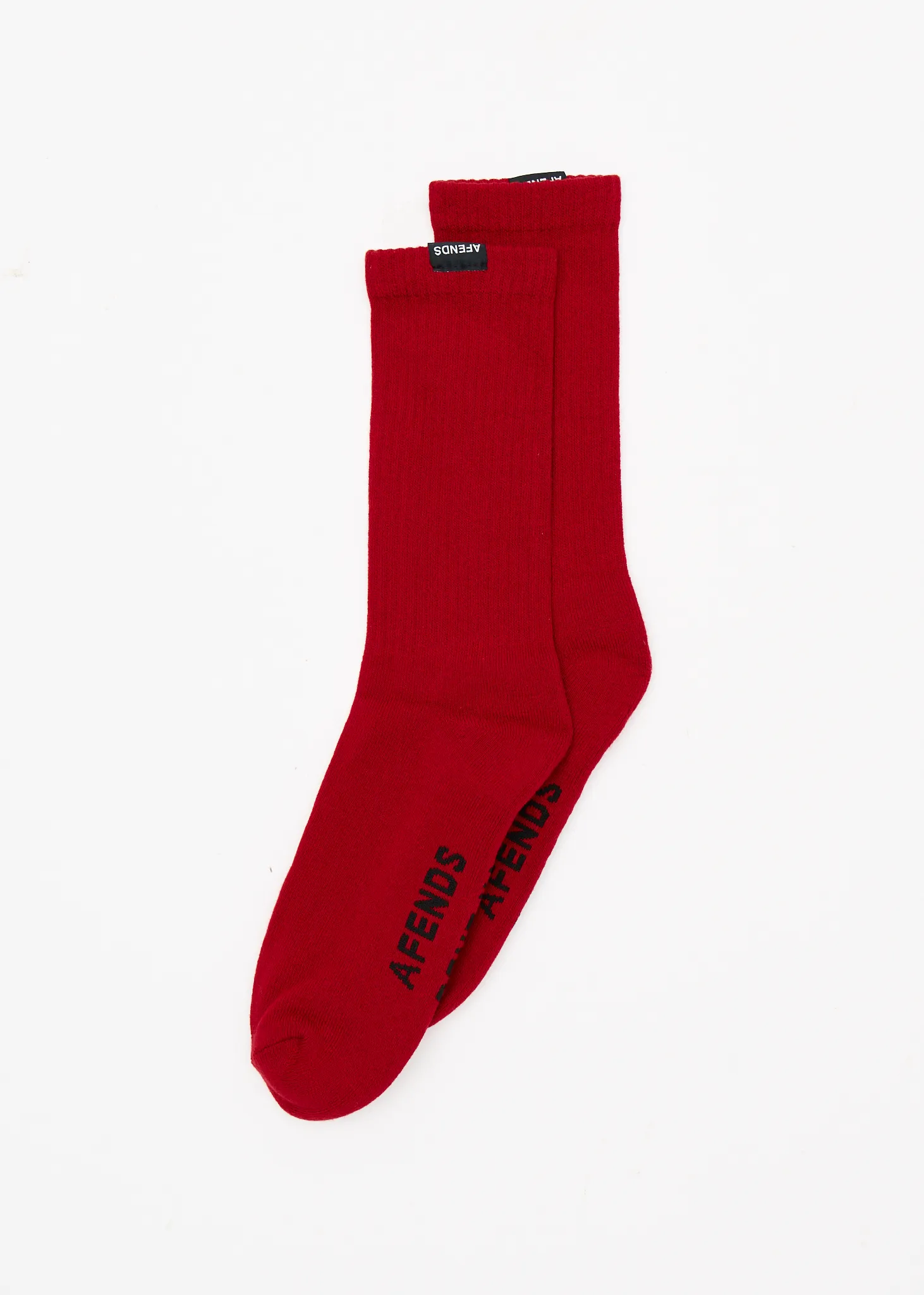 AFENDS Mens Everyday - Socks One Pack - Ketchup sold by Afends product image thumbnail 2