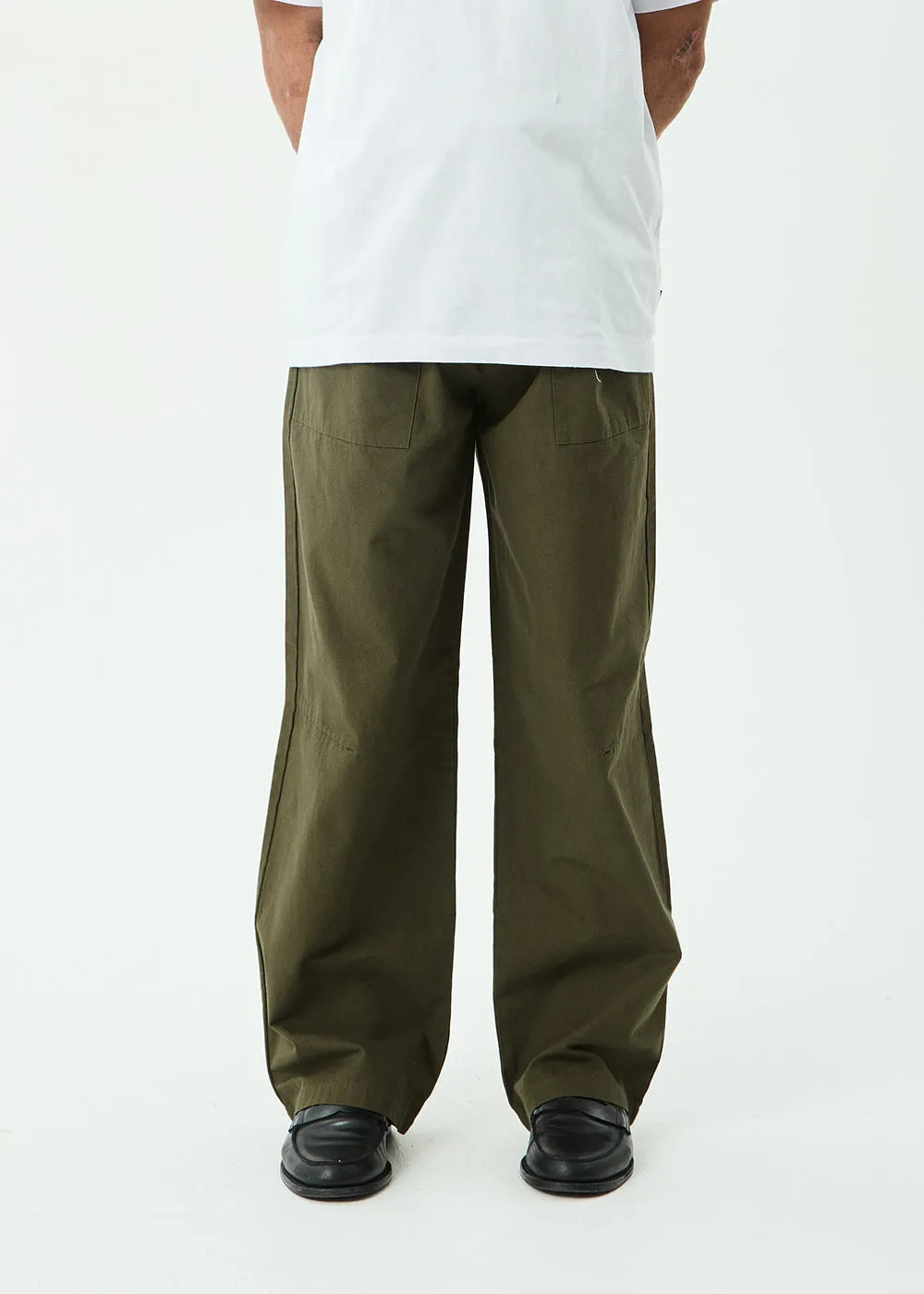AFENDS Mens Glider - Pleated Pant - Military sold by Afends product image thumbnail 2
