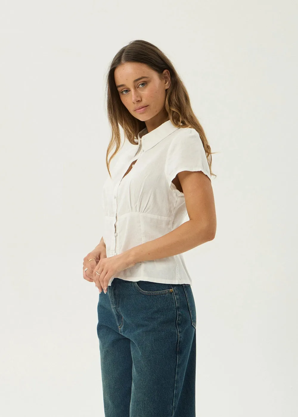 AFENDS Womens Evie - Shirt - White sold by Afends product image thumbnail 3