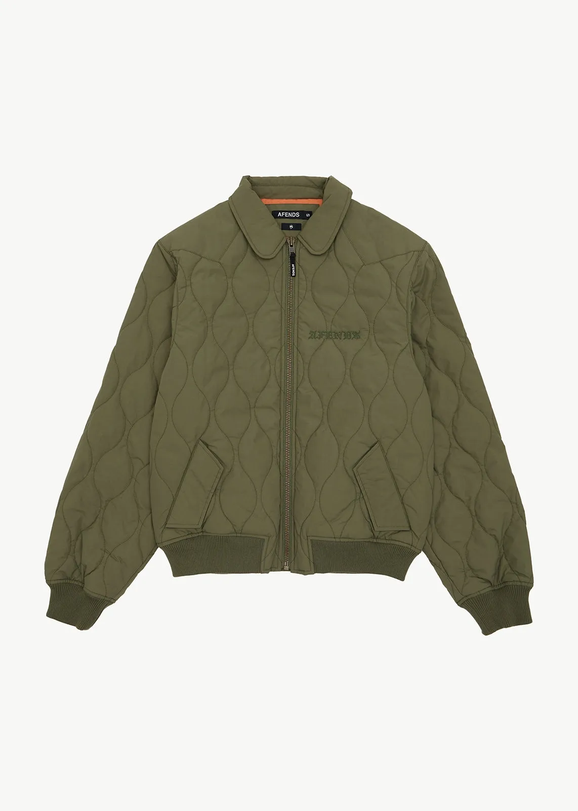 AFENDS Mens Mellross - Bomber Jacket - Military sold by Afends