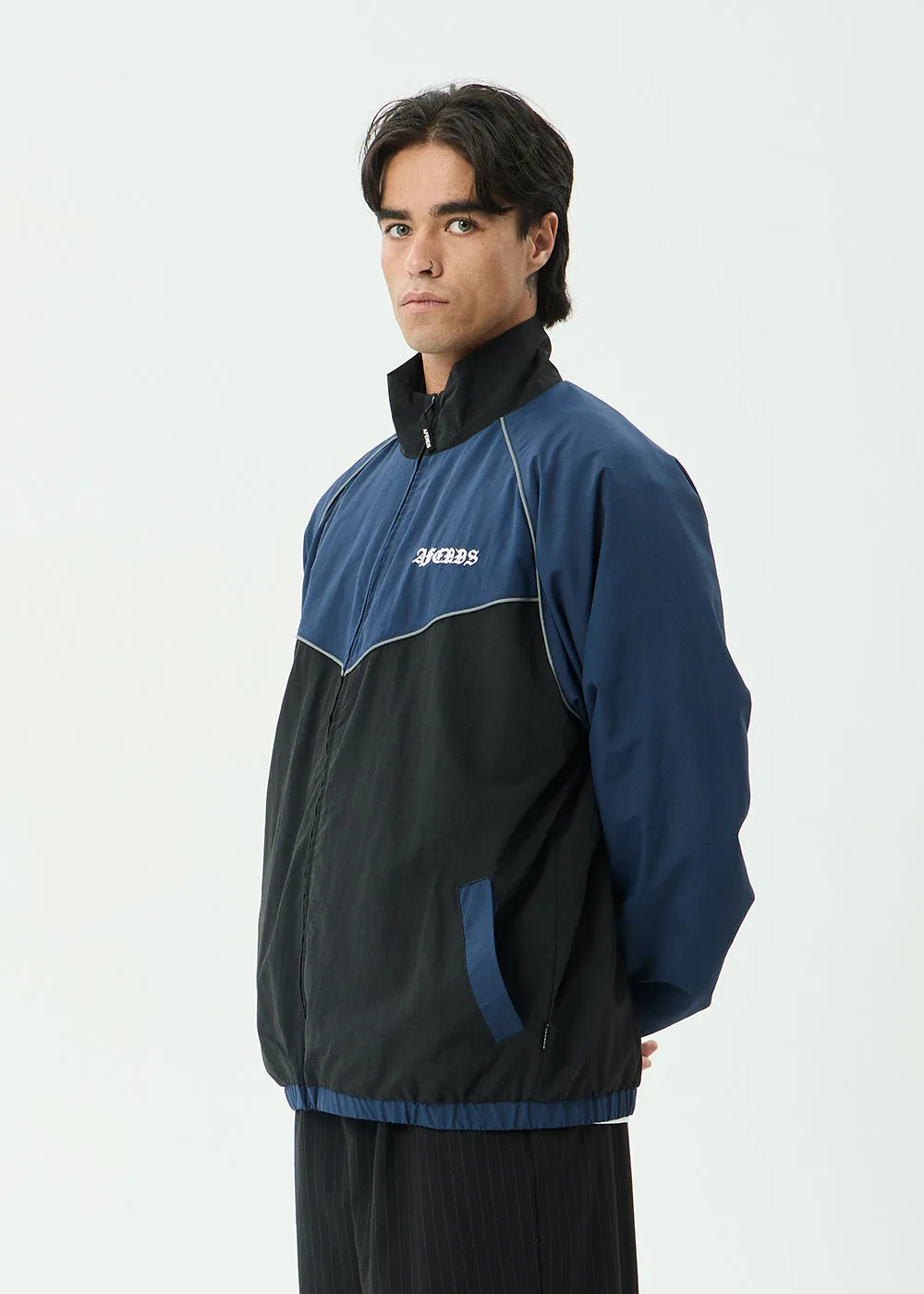 AFENDS Mens Speed - Sports Spray Jacket - Navy sold by Afends product image thumbnail 3