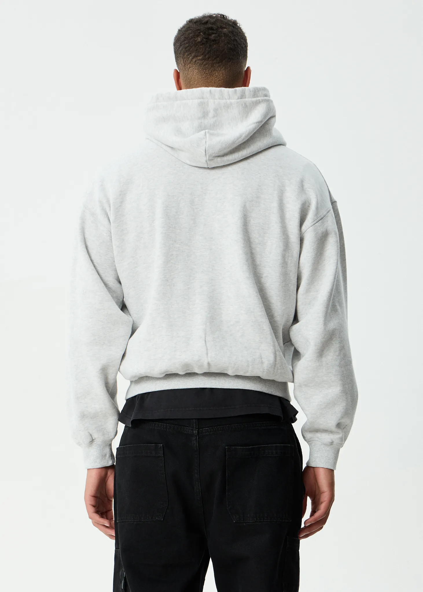 AFENDS Mens Supply - Pull On Hood - Grey Marle sold by Afends product image thumbnail 5