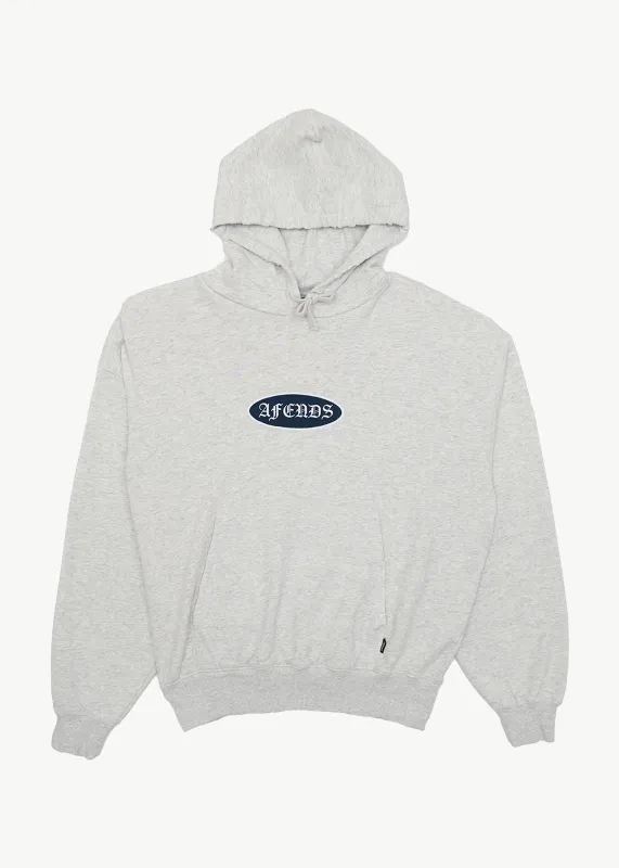 AFENDS Mens Supply - Pull On Hood - Grey Marle made by Afends