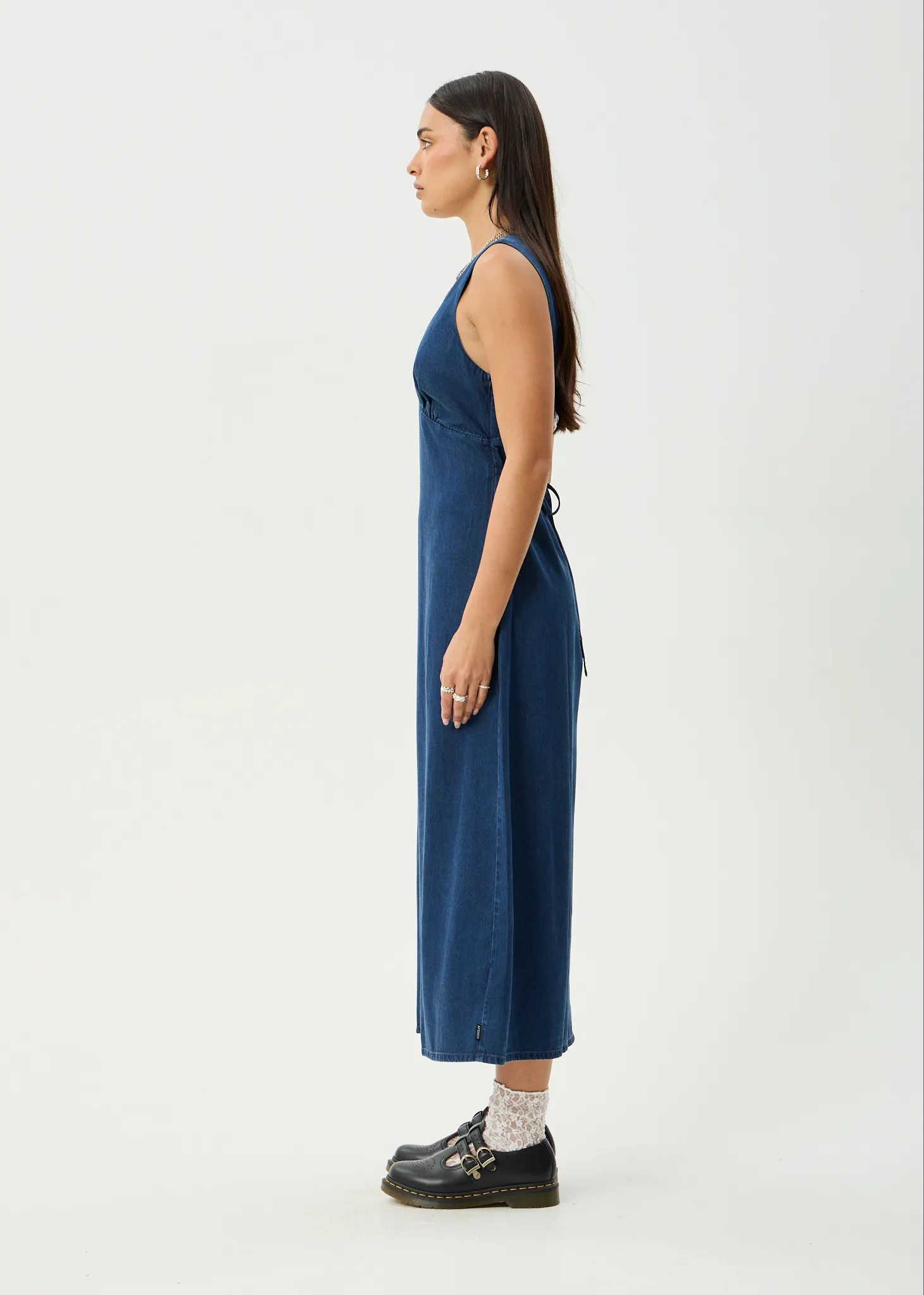 AFENDS Womens Palmer - Maxi Dress - Ink sold by Afends product image thumbnail 5