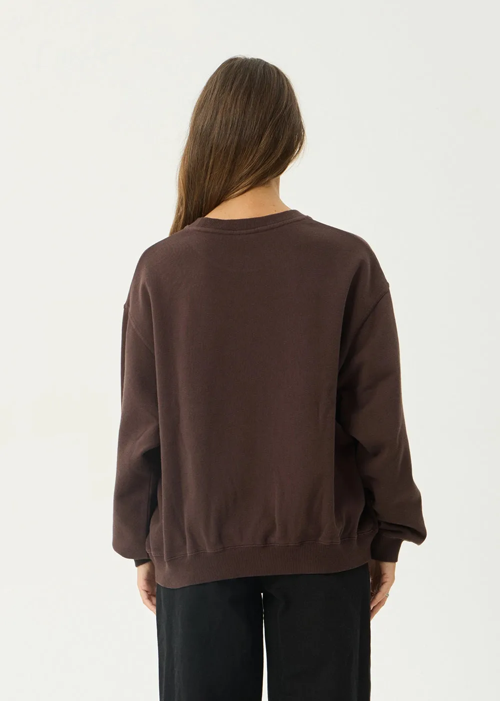 AFENDS Womens Raven - Crew Neck - Washed Coffee sold by Afends product image thumbnail 5