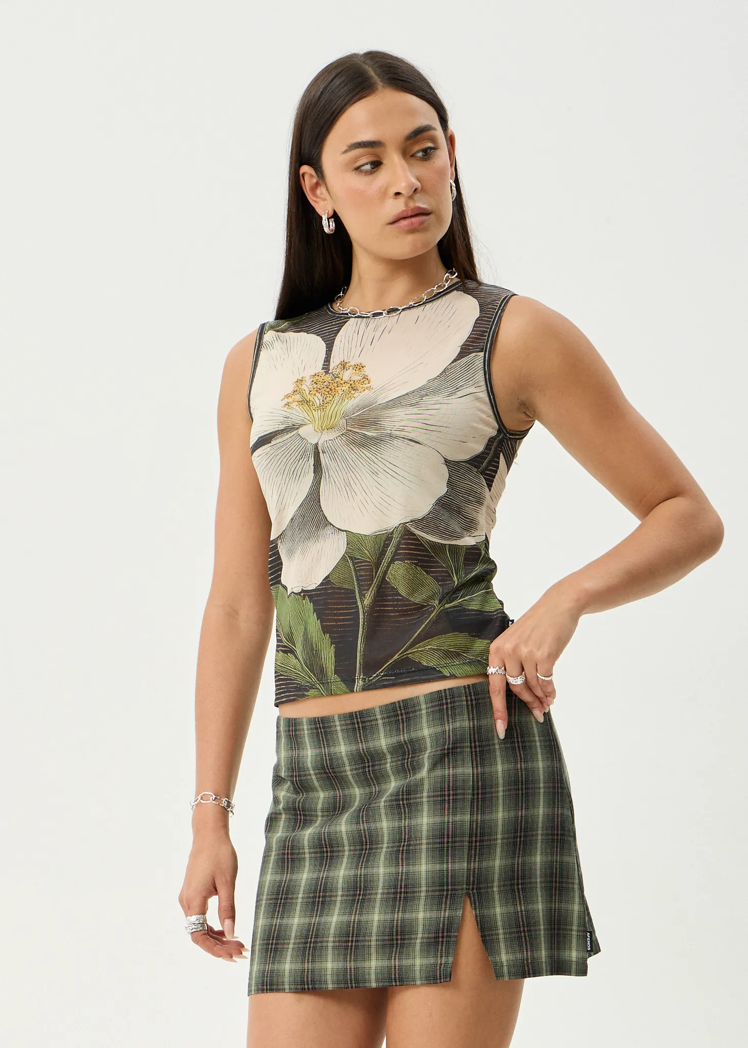 AFENDS Womens Jasmine - Sheer Tank - Multi sold by Afends product image thumbnail 4