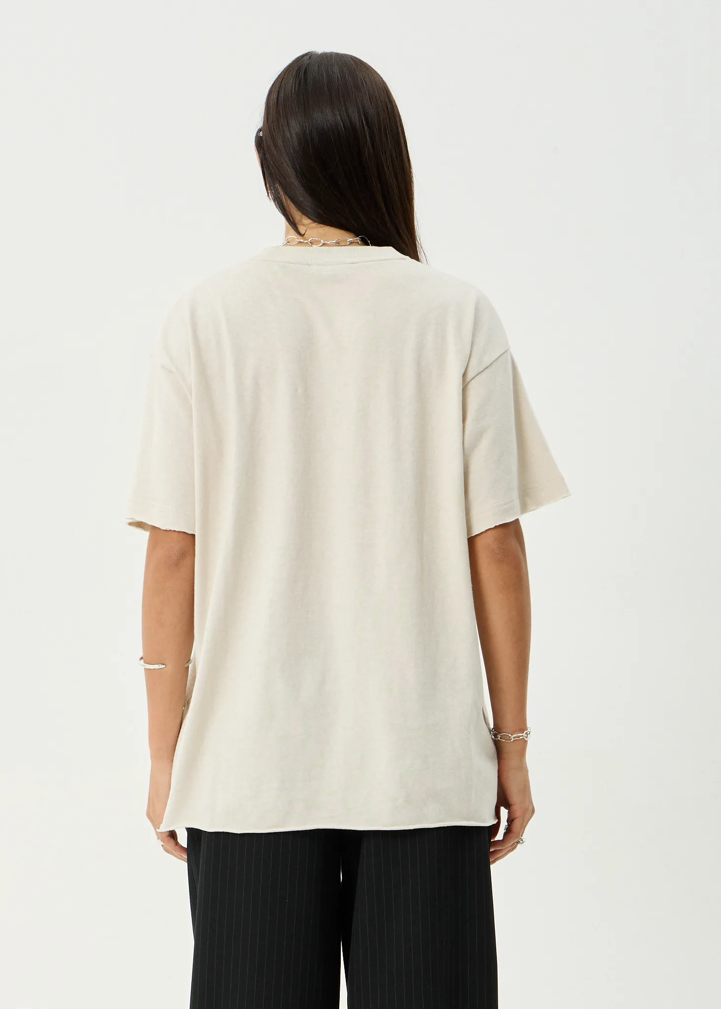 AFENDS Womens Temptation - Oversized Tee - Moonbeam sold by Afends product image thumbnail 5