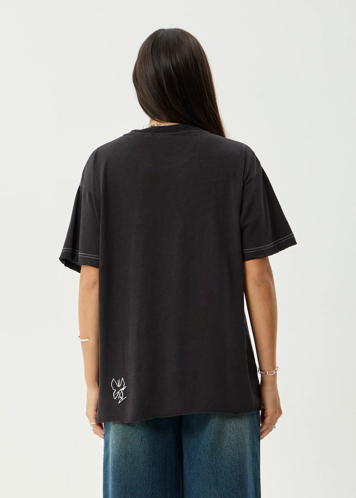 AFENDS Womens Rise - Oversized Tee - Stone Black sold by Afends product image thumbnail 4