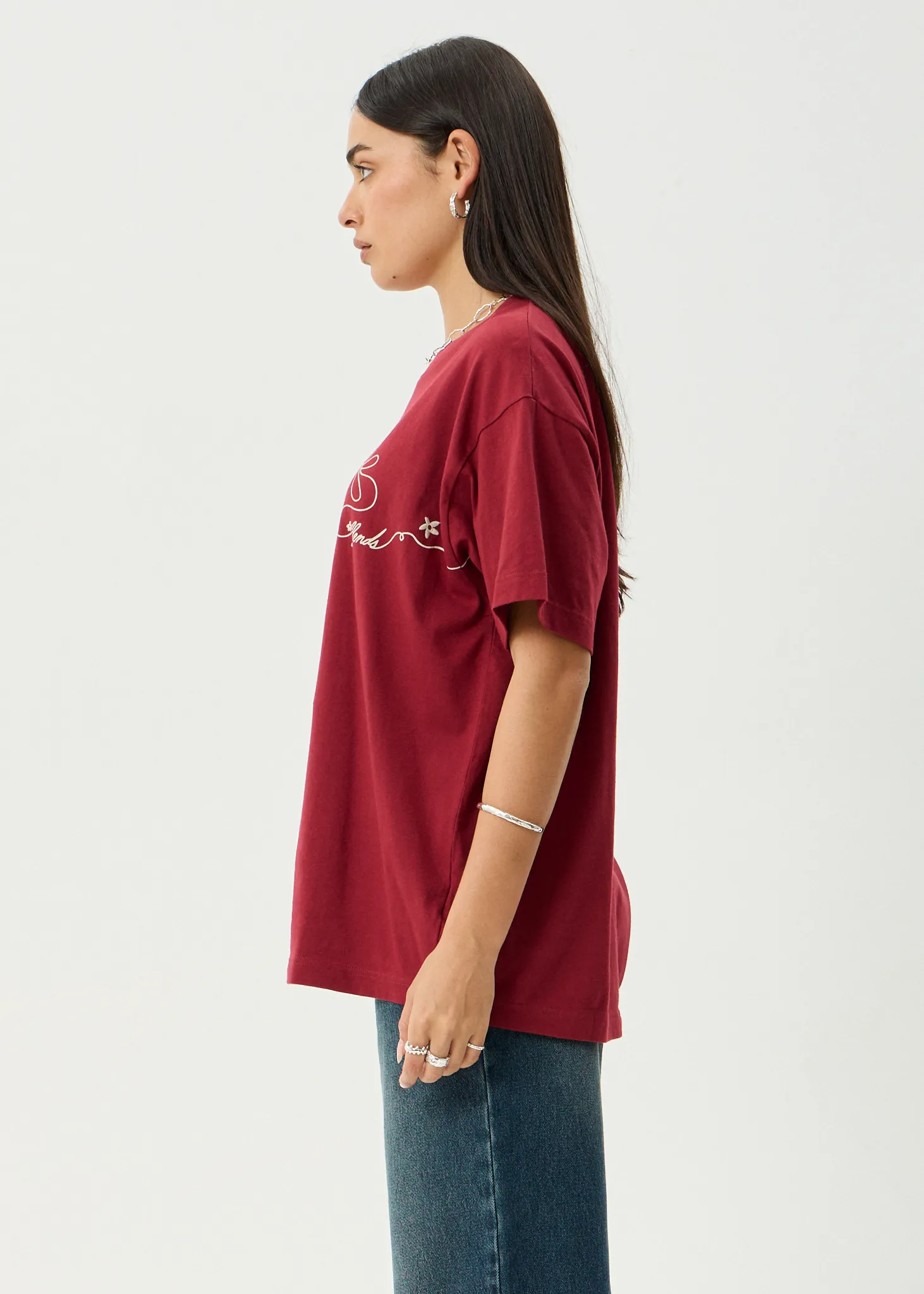AFENDS Womens Locket - Oversized Tee - Ketchup sold by Afends product image thumbnail 4