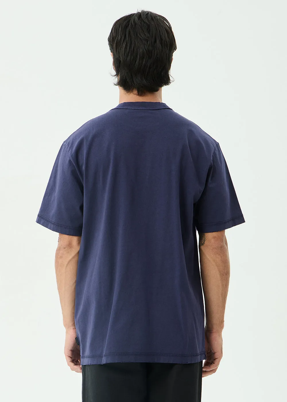 AFENDS Mens Supply - Retro Tee - Washed Deep Sea sold by Afends product image thumbnail 5