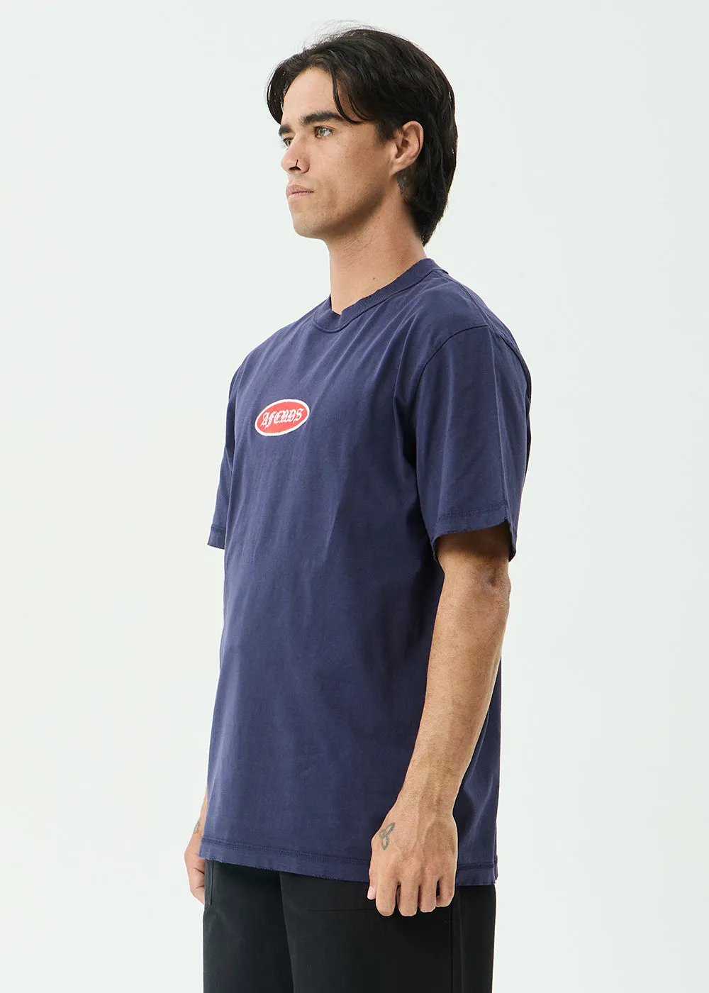 AFENDS Mens Supply - Retro Tee - Washed Deep Sea sold by Afends product image thumbnail 3