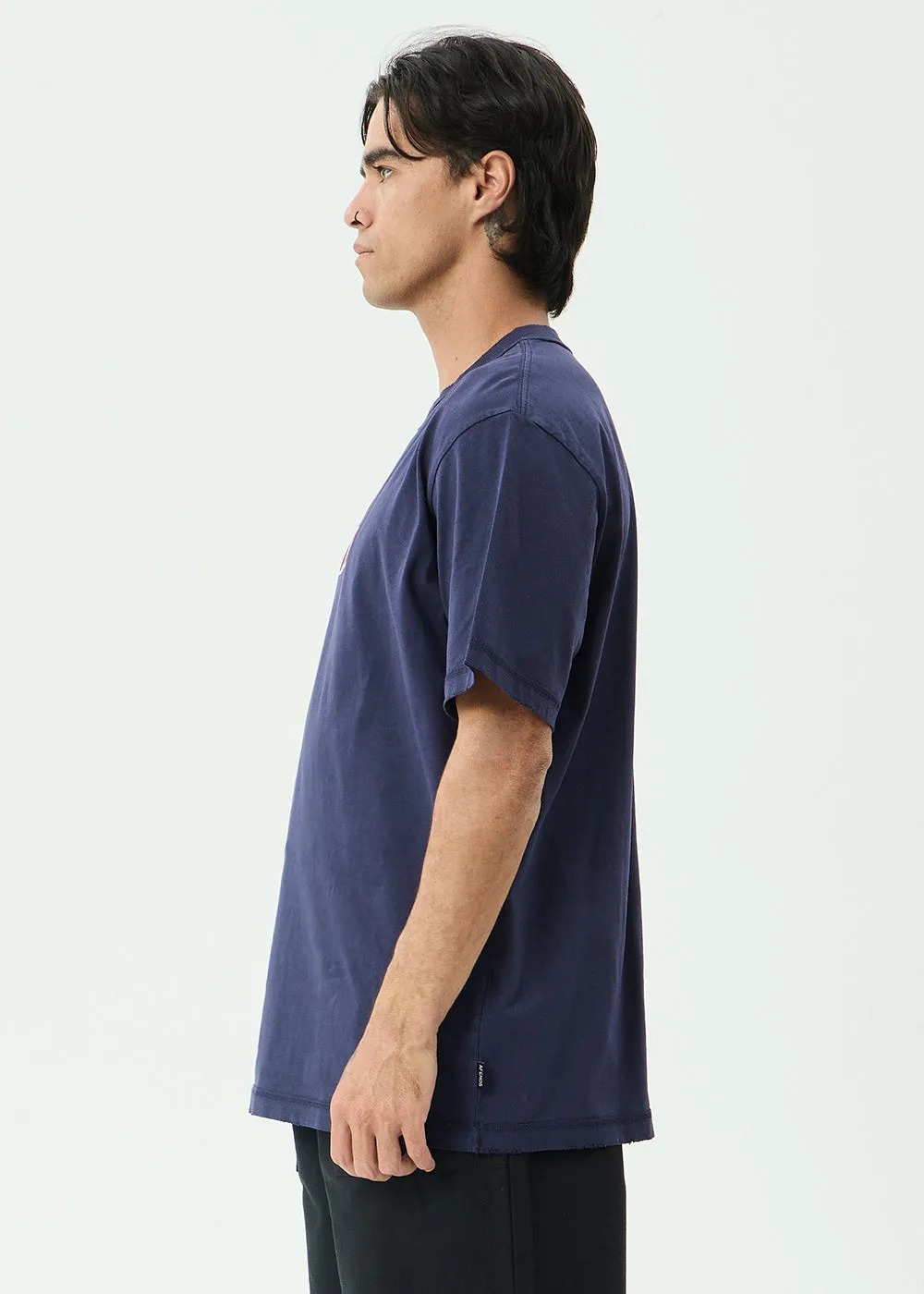 AFENDS Mens Supply - Retro Tee - Washed Deep Sea sold by Afends product image thumbnail 4
