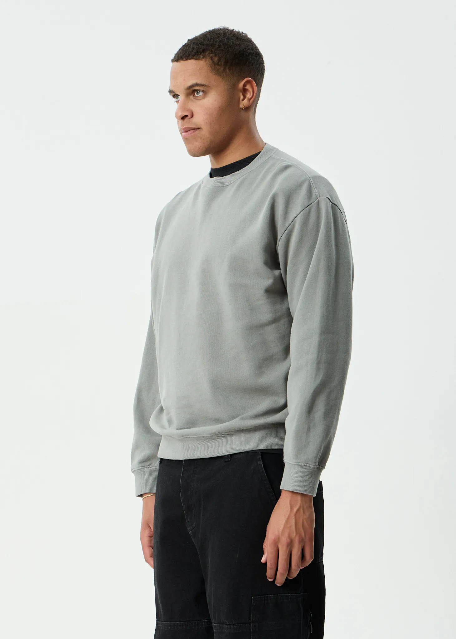 AFENDS Mens Genesis - Crew Neck - Washed Sycamore sold by Afends product image thumbnail 5