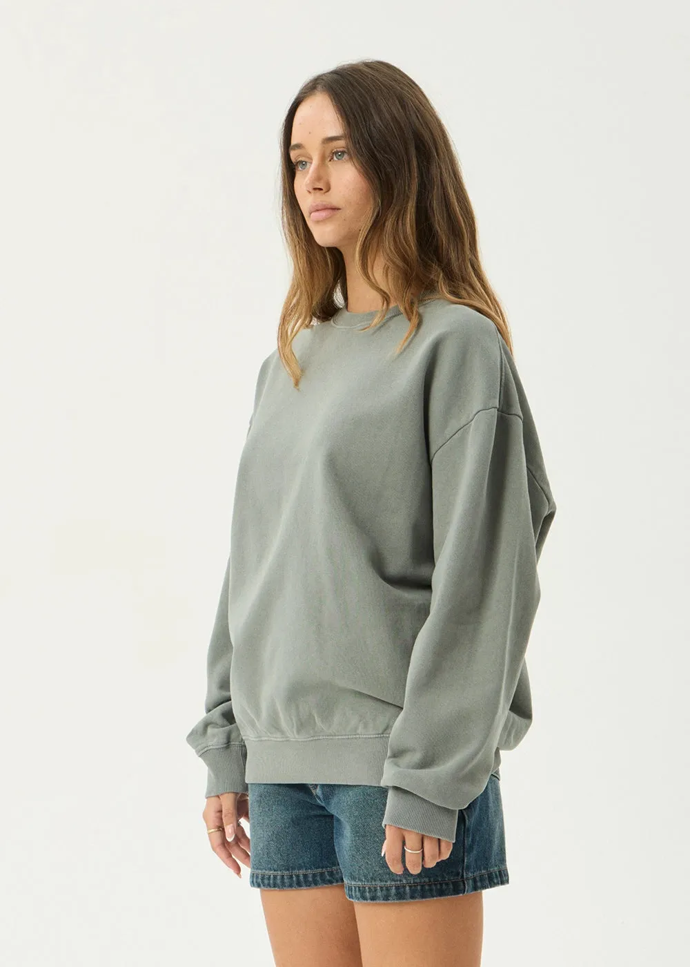 AFENDS Mens Genesis - Crew Neck - Washed Sycamore sold by Afends product image thumbnail 4