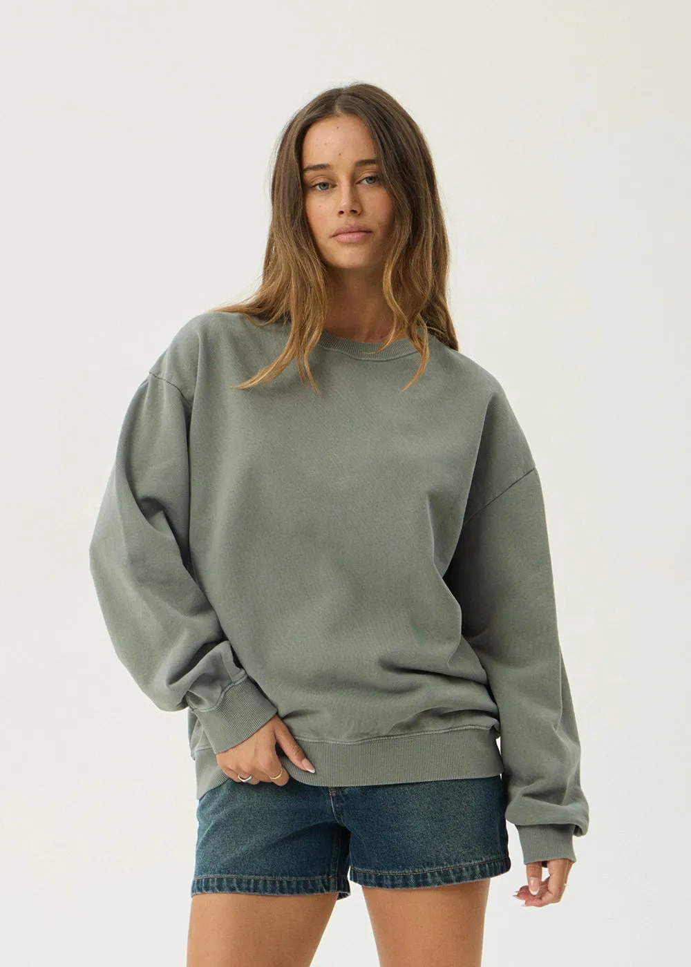 AFENDS Mens Genesis - Crew Neck - Washed Sycamore sold by Afends product image thumbnail 2