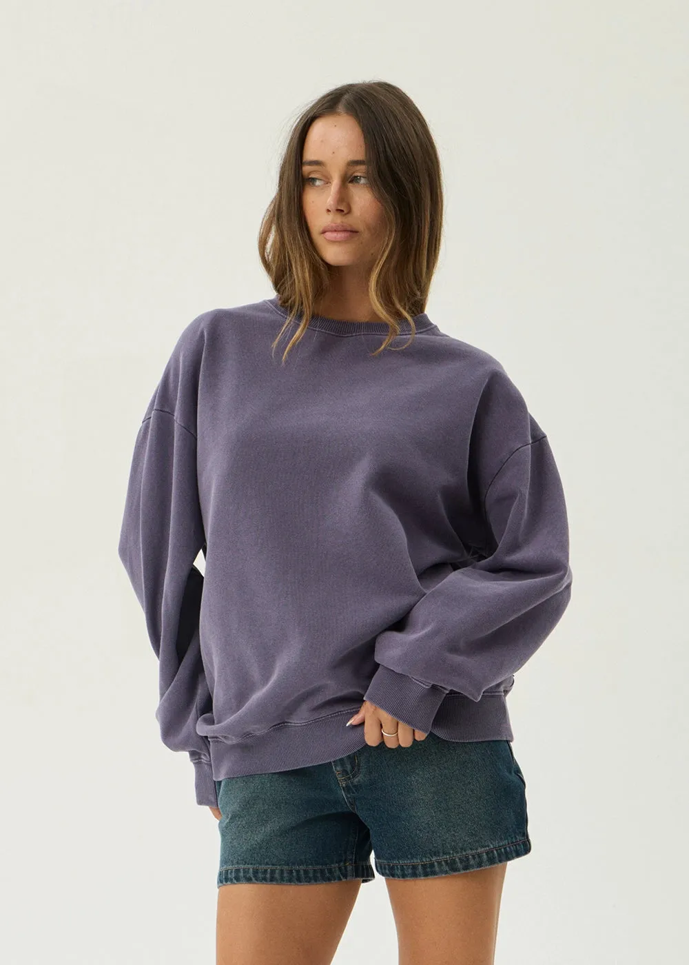 AFENDS Mens Genesis - Crew Neck - Vintage Aubergine sold by Afends product image thumbnail 4